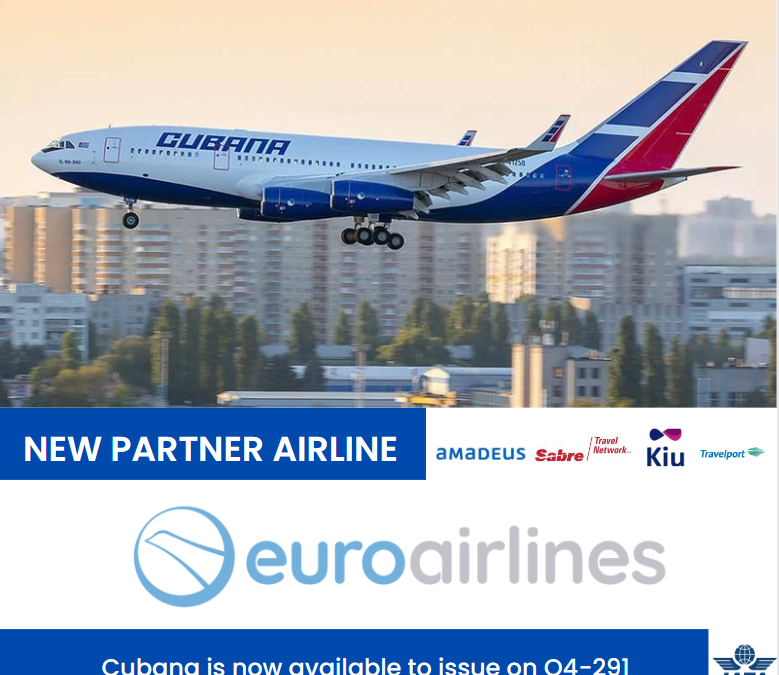 Euroairlines anuncia acuerdo de distribución con Cubana de Aviación
