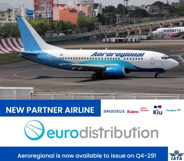 La plataforma Eurodistribution anuncia acuerdo de distribución con la aerolínea Aeroregional