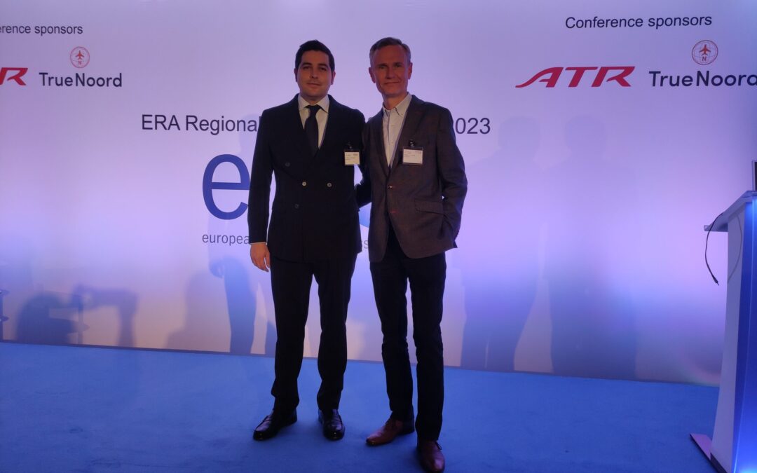 Guillermo López Lázaro y Greggory Taffouraud asistieron como delegados a la Conferencia de Aerolíneas Regionales Europeas (ERA) en Niza